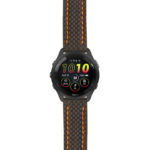 g.f265.st25 Main Black & Orange StrapsCo Heavy Duty Carbon Fiber Watch Strap 20mm