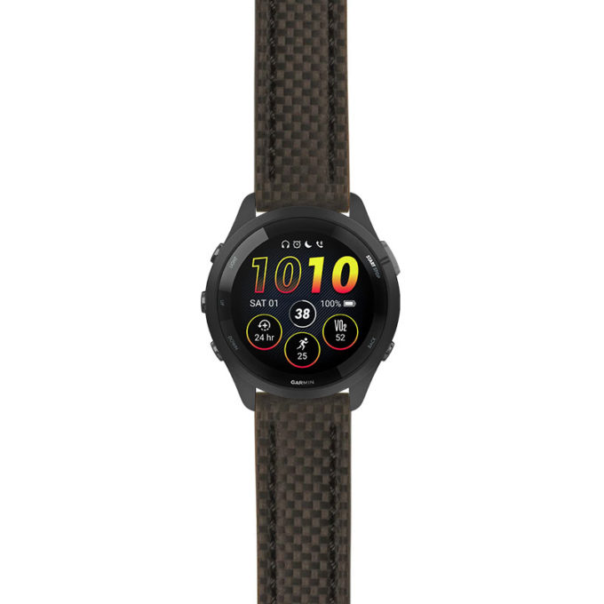 g.f265.st25 Main Black StrapsCo Heavy Duty Carbon Fiber Watch Strap 20mm