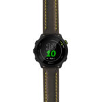 g.f55.st23 Main Black & Yellow StrapsCo Heavy Duty Mens Leather Watch Band Strap 20mm