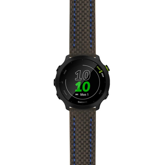 g.f55.st25 Main Black & Blue StrapsCo Heavy Duty Carbon Fiber Watch Strap 20mm