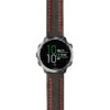 g.f645.st23 Main Black & Red StrapsCo Heavy Duty Mens Leather Watch Band Strap 20mm