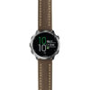 g.f645.st23 Main Brown & White StrapsCo Heavy Duty Mens Leather Watch Band Strap 20mm