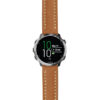g.f645.st23 Main Tan & White StrapsCo Heavy Duty Mens Leather Watch Band Strap 20mm