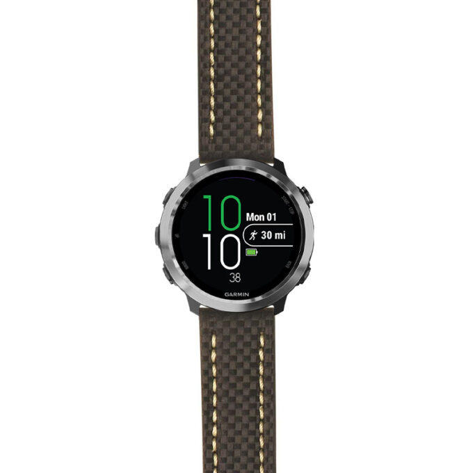 g.f645.st25 Main Black & White StrapsCo Heavy Duty Carbon Fiber Watch Strap 20mm