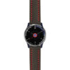 g.lh.fa.st25 Main Black & Red StrapsCo Heavy Duty Carbon Fiber Watch Strap 22mm