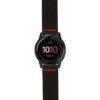 g.ls.dv.st29 Main Black & Red StrapsCo Heavy Duty Suede Watch Strap 22mm