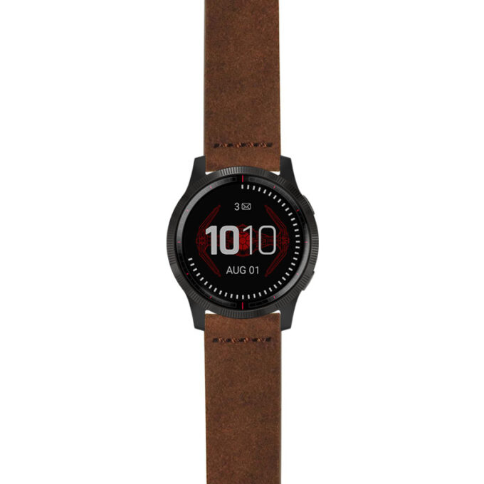 g.ls.dv.st29 Main Brown StrapsCo Heavy Duty Suede Watch Strap 22mm