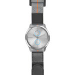 g.lux.nt13 Main Gray & Orange StrapsCo Hook and Loop Explorer Watch Band Strap Nylon Velcro NATO 20mm