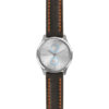 g.lux.st23 Main Black & Orange StrapsCo Heavy Duty Mens Leather Watch Band Strap 20mm