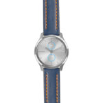 g.lux.st23 Main Blue & Orange StrapsCo Heavy Duty Mens Leather Watch Band Strap 20mm