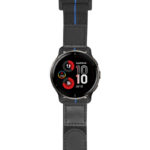 g.v2p.nt13 Main Black & Blue StrapsCo Hook and Loop Explorer Watch Band Strap Nylon Velcro NATO 20mm