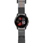 g.v2p.nt13 Main Gray & Orange StrapsCo Hook and Loop Explorer Watch Band Strap Nylon Velcro NATO 20mm