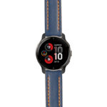 g.v2p.st23 Main Blue & Orange StrapsCo Heavy Duty Mens Leather Watch Band Strap 20mm