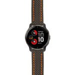 g.v2p.st25 Main Black & Orange StrapsCo Heavy Duty Carbon Fiber Watch Strap 20mm