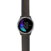 g.venu.st23 Main Black & Blue StrapsCo Heavy Duty Mens Leather Watch Band Strap 20mm