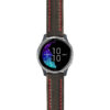 g.venu.st23 Main Black & Red StrapsCo Heavy Duty Mens Leather Watch Band Strap 20mm