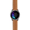 g.venu.st23 Main Tan & White StrapsCo Heavy Duty Mens Leather Watch Band Strap 20mm
