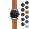 g.viv3.st23 Gallery Tan & White StrapsCo Heavy Duty Mens Leather Watch Band Strap 20mm