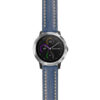 g.viv3.st23 Main Blue & White StrapsCo Heavy Duty Mens Leather Watch Band Strap 20mm