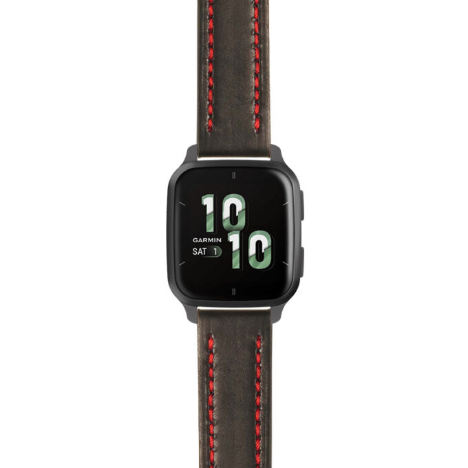 g.vsq2.st23 Main Black & Red StrapsCo Heavy Duty Mens Leather Watch Band Strap 20mm