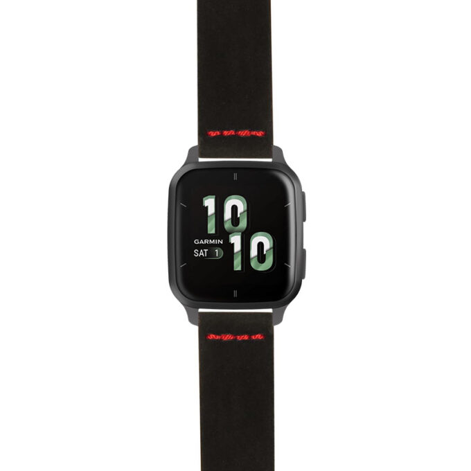 g.vsq2.st29 Main Black & Red StrapsCo Heavy Duty Suede Watch Strap 20mm