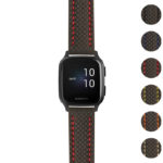 g.vsq.st25 Gallery Black & Red StrapsCo Heavy Duty Carbon Fiber Watch Strap 20mm