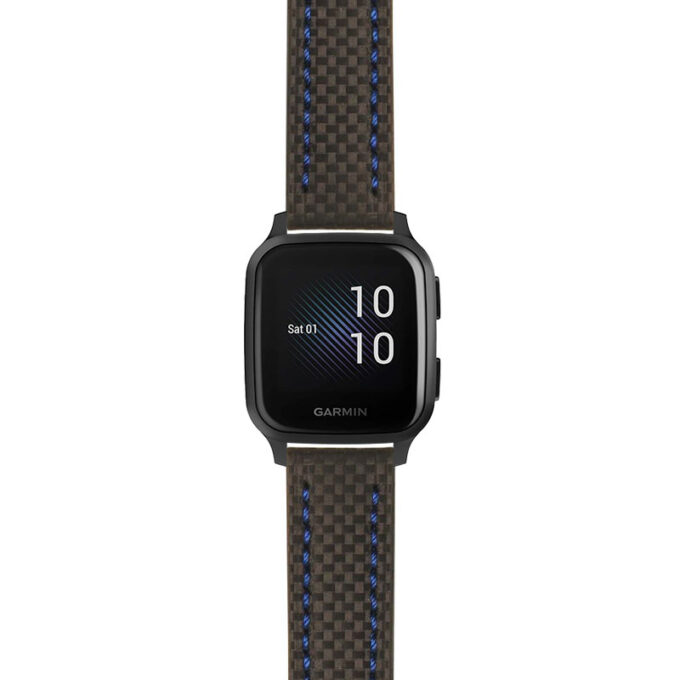 g.vsq.st25 Main Black & Blue StrapsCo Heavy Duty Carbon Fiber Watch Strap 20mm