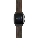 g.vsq.st25 Main Black & Orange StrapsCo Heavy Duty Carbon Fiber Watch Strap 20mm