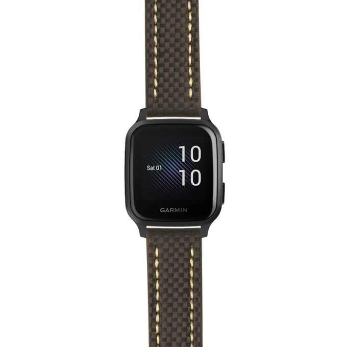 g.vsq.st25 Main Black & White StrapsCo Heavy Duty Carbon Fiber Watch Strap 20mm