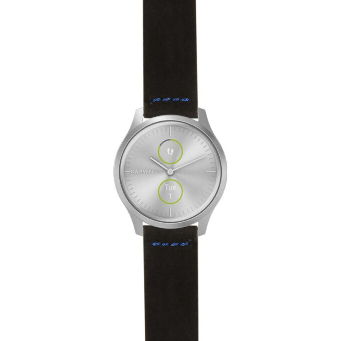 g.vstyl.st29 Main Black & Blue StrapsCo Heavy Duty Suede Watch Strap 20mm