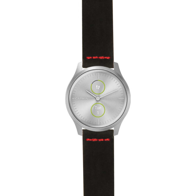 g.vstyl.st29 Main Black & Red StrapsCo Heavy Duty Suede Watch Strap 20mm