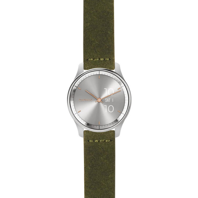 g.vtrd.st29 Main Green StrapsCo Heavy Duty Suede Watch Strap 20mm