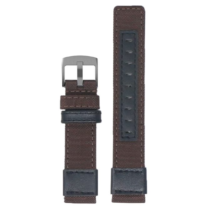 Dark Brown Rugged Leather Watch Strap