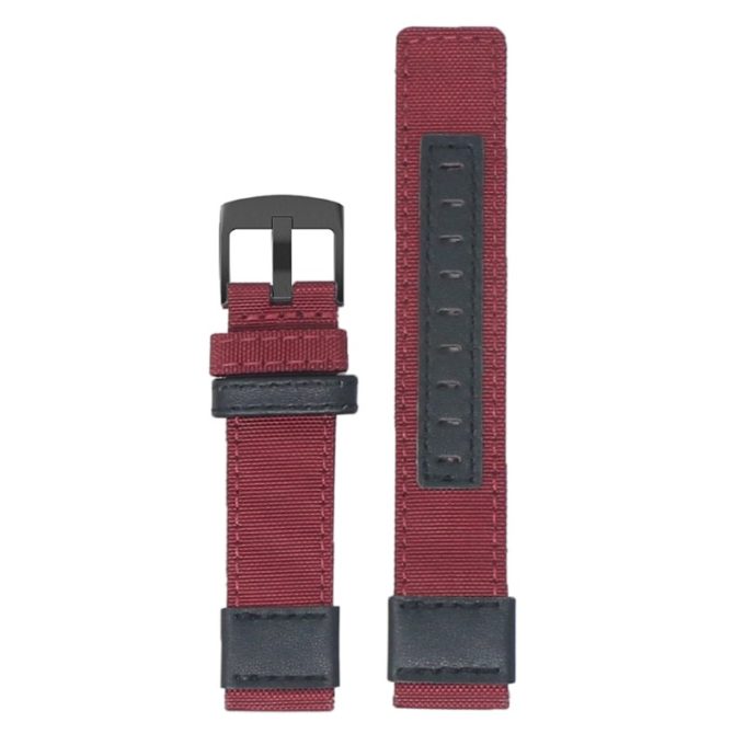 ks.ny2.6.mb Up Red StrapsCo Rugged Canvas Watch Band Strap 19mm 20mm 21mm 22mm