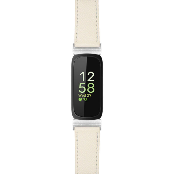 ks7 BeigeStrapsCo Textured Leather Strap For Fitbit Inspire 3