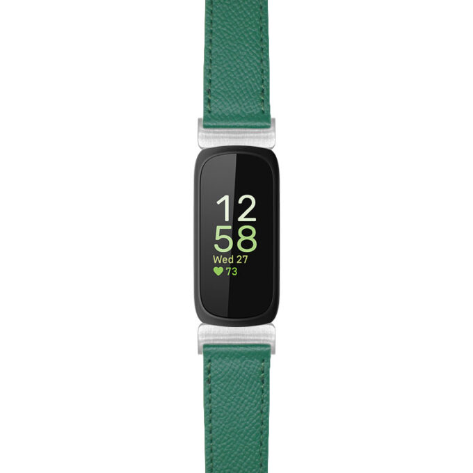 ks7 GreenStrapsCo Textured Leather Strap For Fitbit Inspire 3