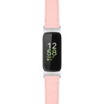 ks7 PinkStrapsCo Textured Leather Strap For Fitbit Inspire 3