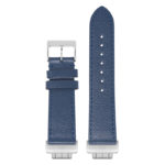 ks7 Upright Blue StrapsCo Textured Leather Strap For Fitbit Inspire 3