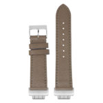 ks7 Upright Brown StrapsCo Textured Leather Strap For Fitbit Inspire 3