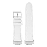 ks7 Upright White StrapsCo Textured Leather Strap For Fitbit Inspire 3