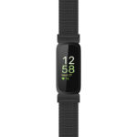 m6 Matte Black Main StrapsCo Mesh Watch Band Strap For Fitbit Inspire 3