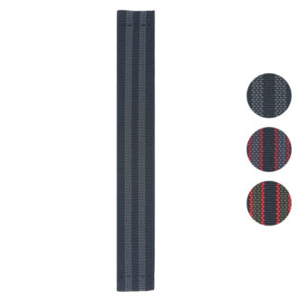 nt14 b.1b.7b Gallery Black & Grey Bond StrapsCo Bond Nylon Stretch One Piece Watch Band Strap 18mm 20mm 22mm 24mm