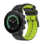 s.r33.1.11a Black & Green Main StrapsCo ColorBlock Endurance Watch Band Strap for Suunto 9 Peak