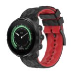 s.r33.1.6 Black & Red Main StrapsCo ColorBlock Endurance Watch Band Strap for Suunto 9 Peak