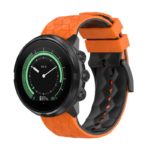 s.r33.12.1 orange & Black Main StrapsCo ColorBlock Endurance Watch Band Strap for Suunto 9 Peak