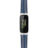 st19 Blue Main StrapsCo Everyday Leather Watch Band Strap For Fitbit Inspire 3
