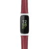 st19 Purple Main StrapsCo Everyday Leather Watch Band Strap For Fitbit Inspire 3