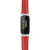 st19 Red Main StrapsCo Everyday Leather Watch Band Strap For Fitbit Inspire 3