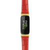 st20 Red Gold Buckle + Gold Adapter Main StrapsCo Crocodile Watch Band Strap For Fitbit Inspire 3