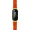 st20 Tan Gold Buckle + Gold Adapter Main StrapsCo Crocodile Watch Band Strap For Fitbit Inspire 3